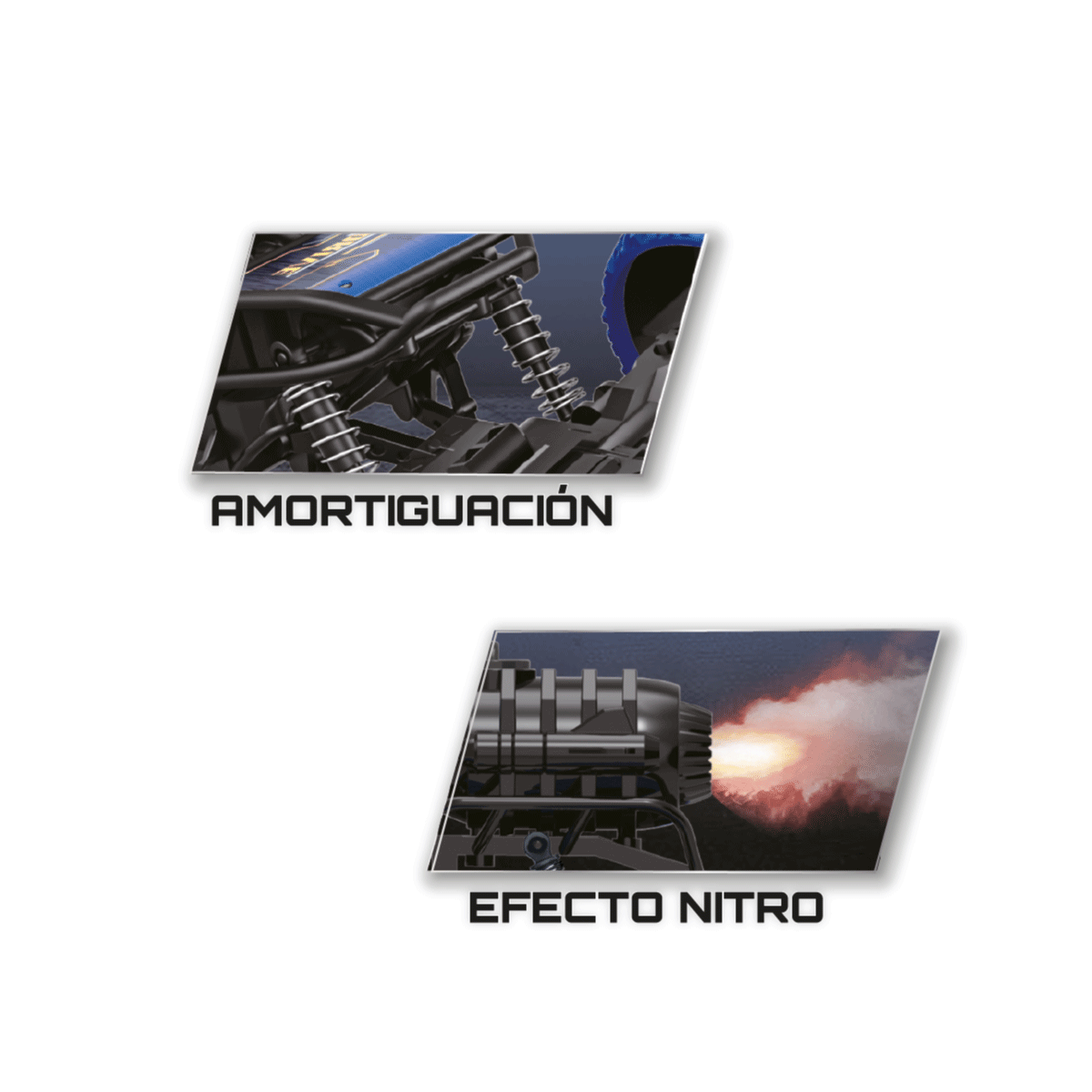 Auto Radio Control Amortiguación Efecto Nitro Fire Vexxo