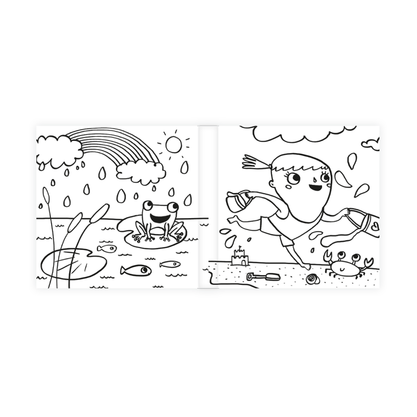 Libro Para Colorear Juguemos En El Agua Catapulta