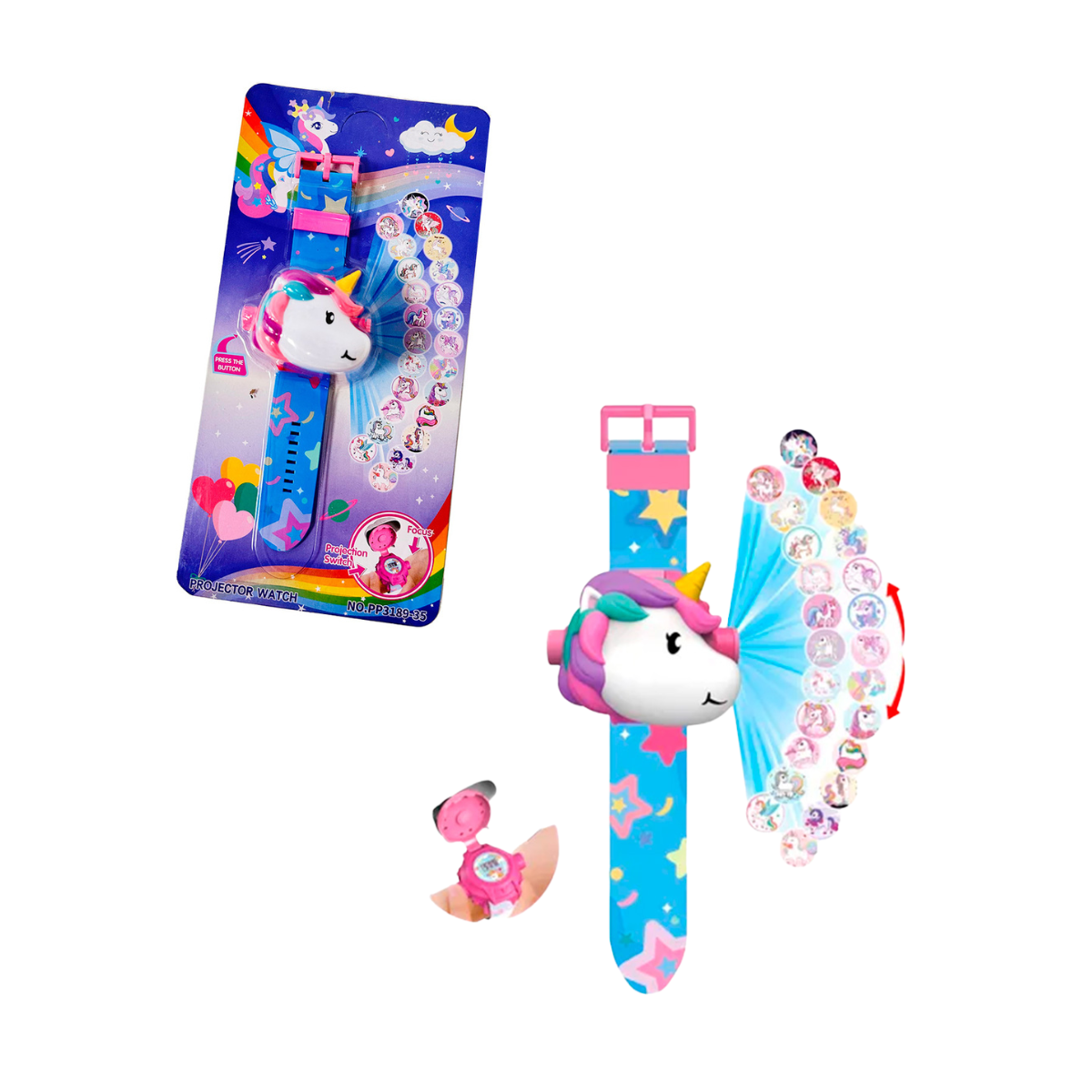 Reloj Proyector I Love Unicorns Juliana