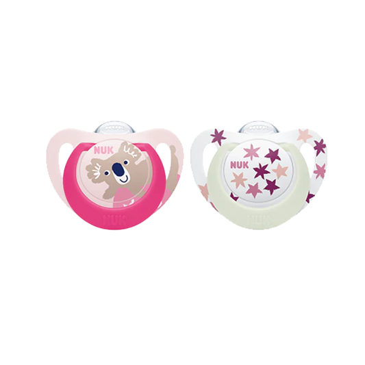 Set De 2 Chupetes Star Koala Rosa 6-18 meses Nuk