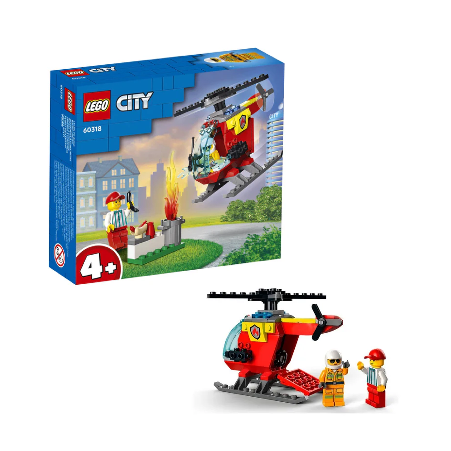 Lego City Helicóptero De Bomberos