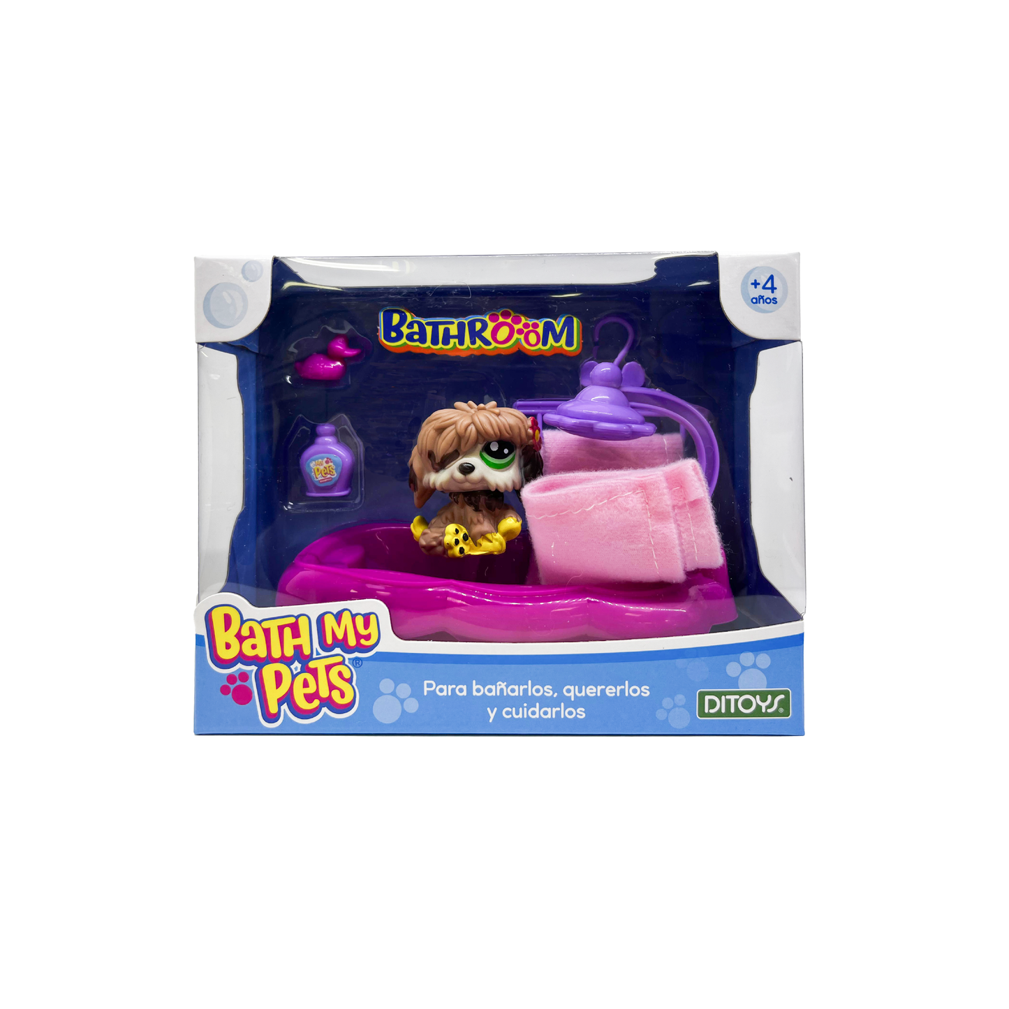 Mini Figura Bath My Pets Ditoys