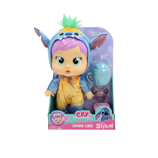 Muñeca Cry Babies Loving Care 26 Cm. Stitch Wabro