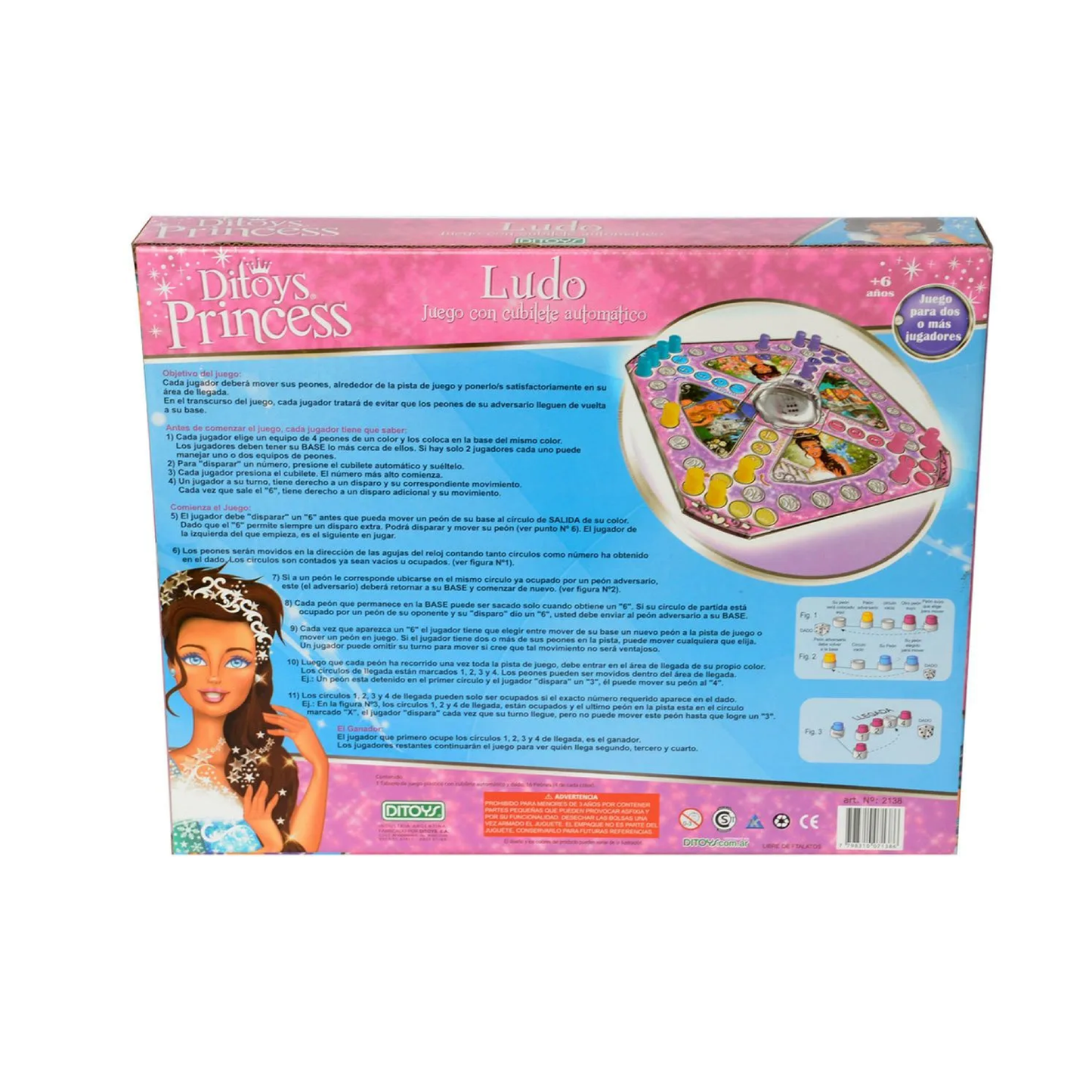 Juego de Mesa Ludo Princesas Ditoys