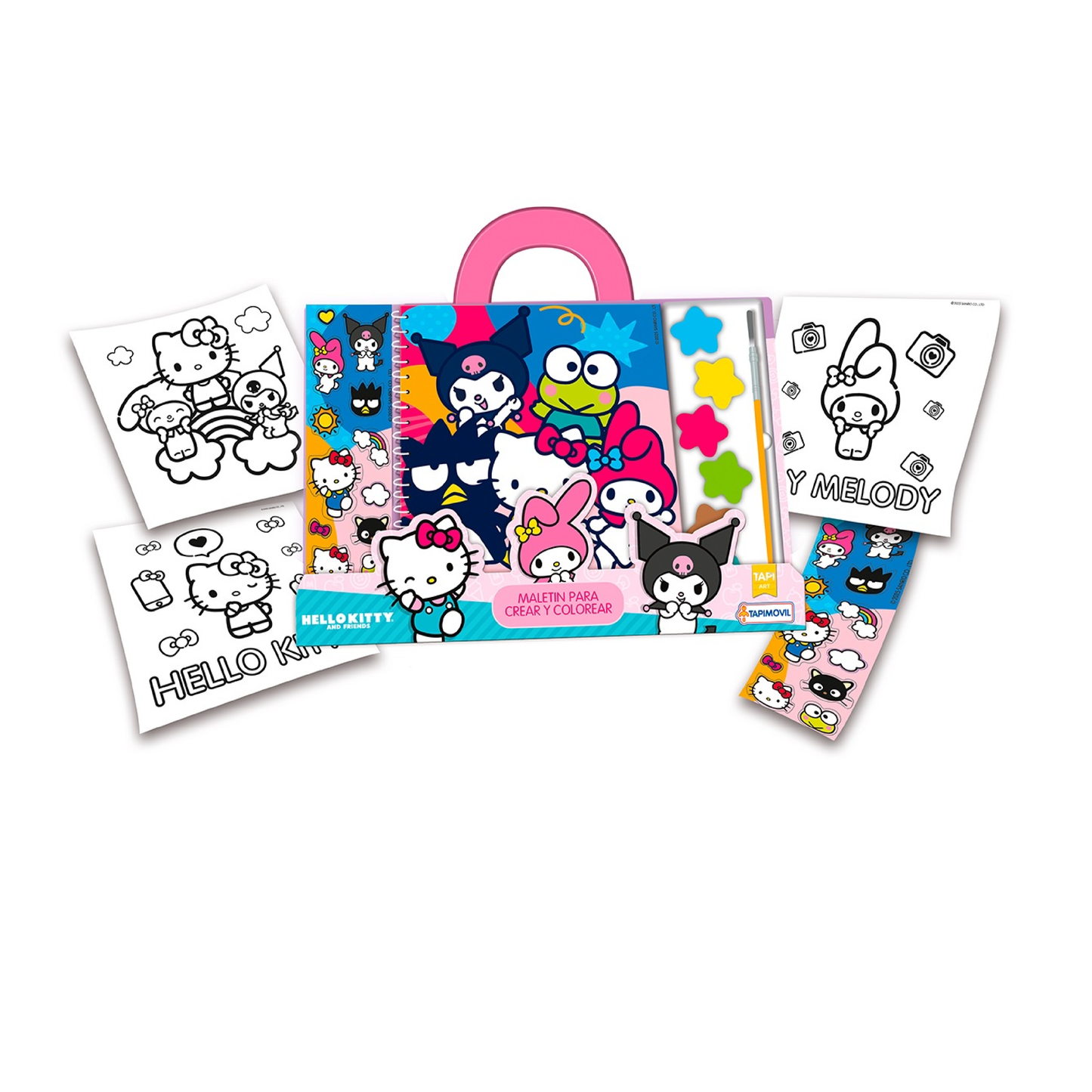 Set De Arte Maletín Crear y Colorear Hello Kitty Tapimovil