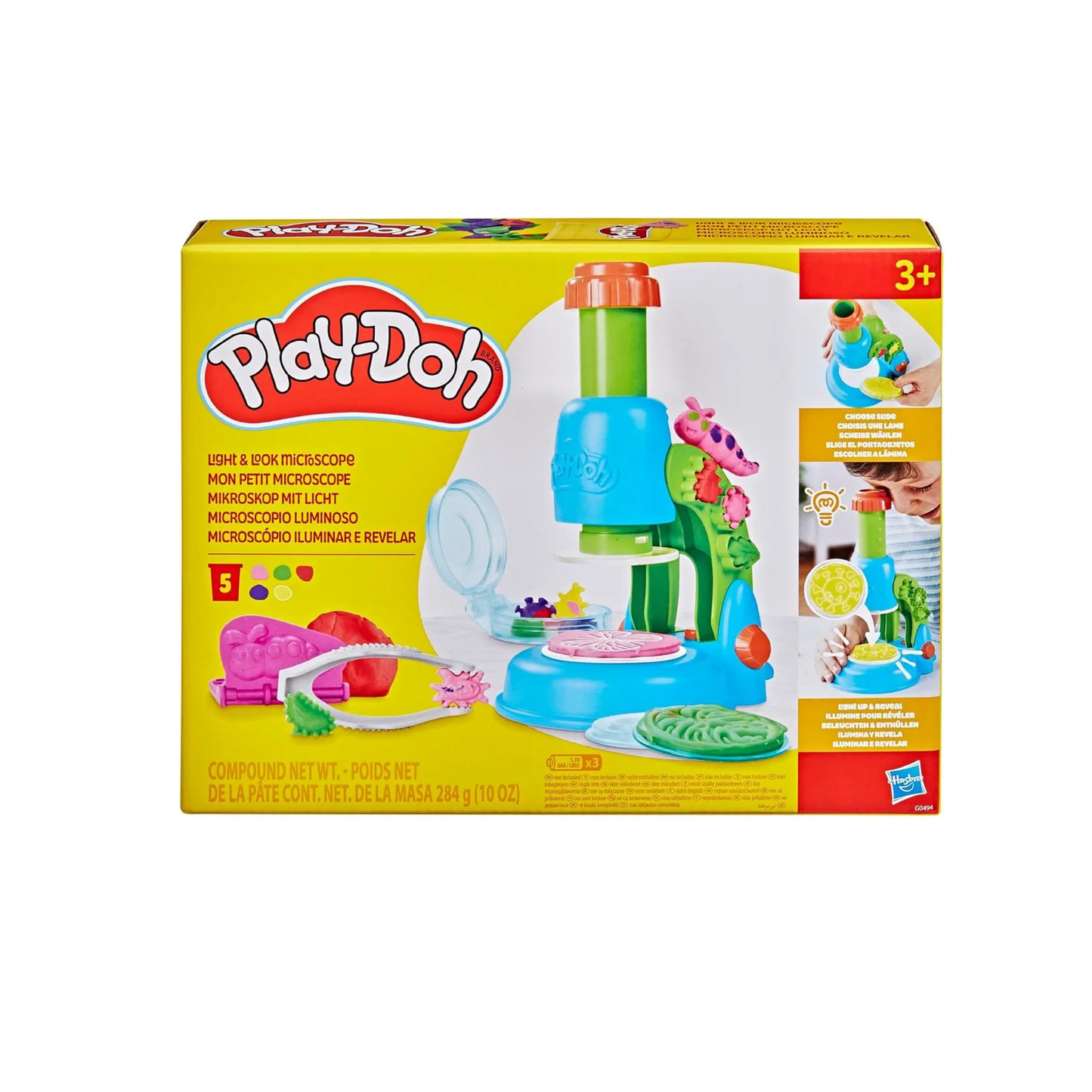 Juego De Masas Microscopio Iluminador Play-Doh