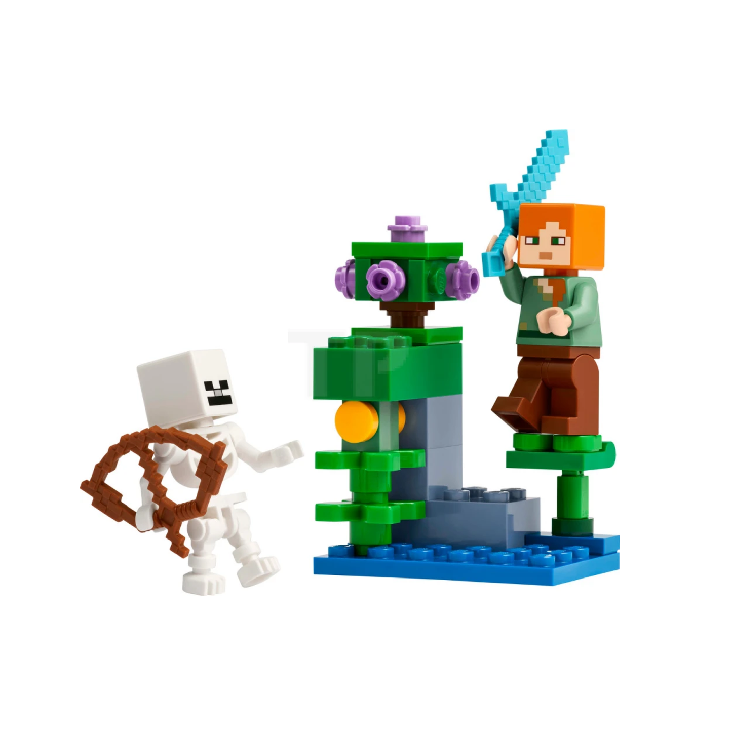 Lego Bolsa Duelo En La Cueva Minecraft