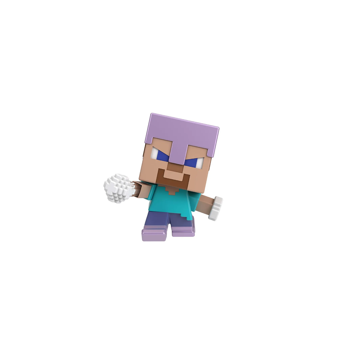 Figura Minecraft Vanilla Mini Huevo Steve Lanzador Bolas De Nieve
