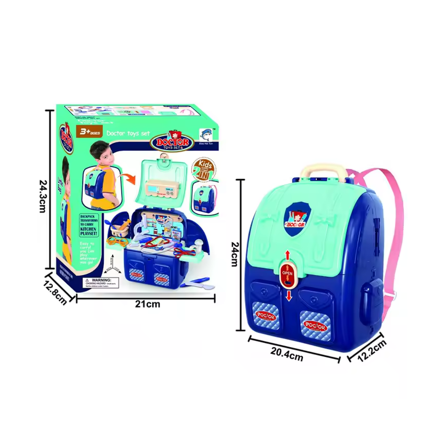 Mochila Set Medico 2 En 1