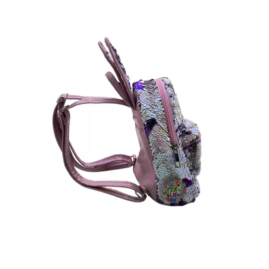 Mochila Con Orejas De Conejito Y Lentejuelas