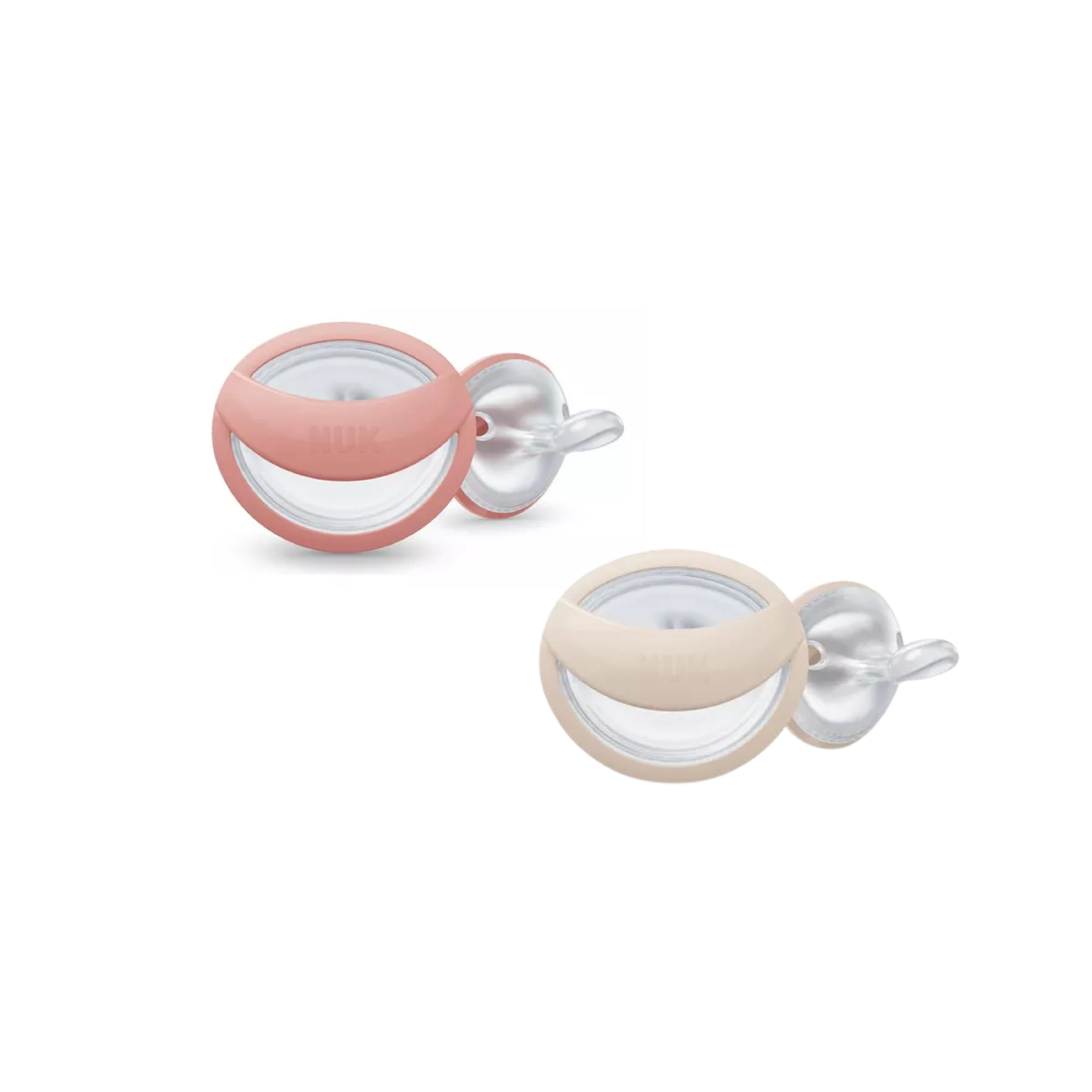 Set Chupetes Mommy Feel Rosa/Beige Nuby