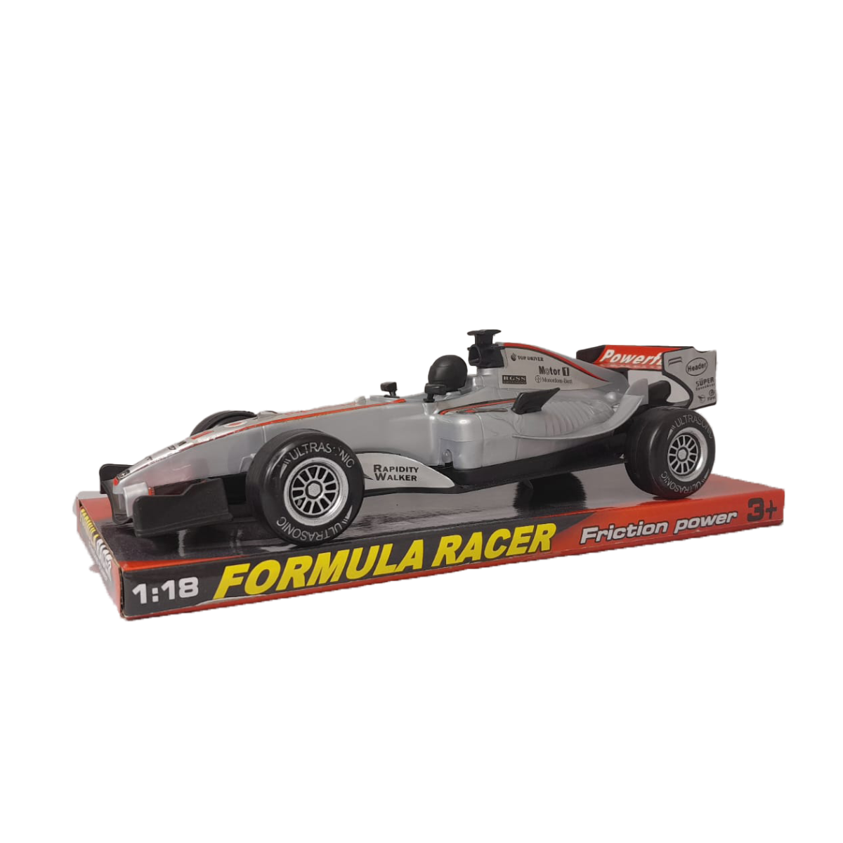 Auto Formula Uno Con Luz y Sonido Gris