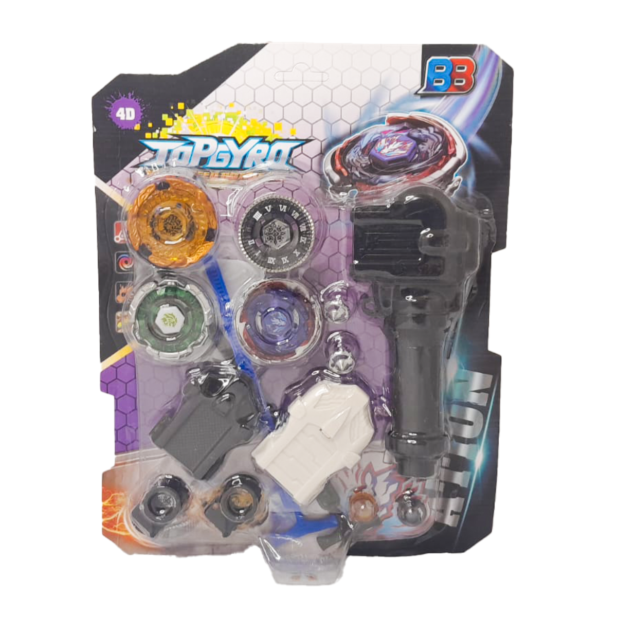 Set de Trompos de Batalla con Lanzadores