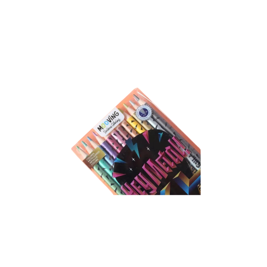 Lápices De Colores Metalizados 12 Unidades Mooving