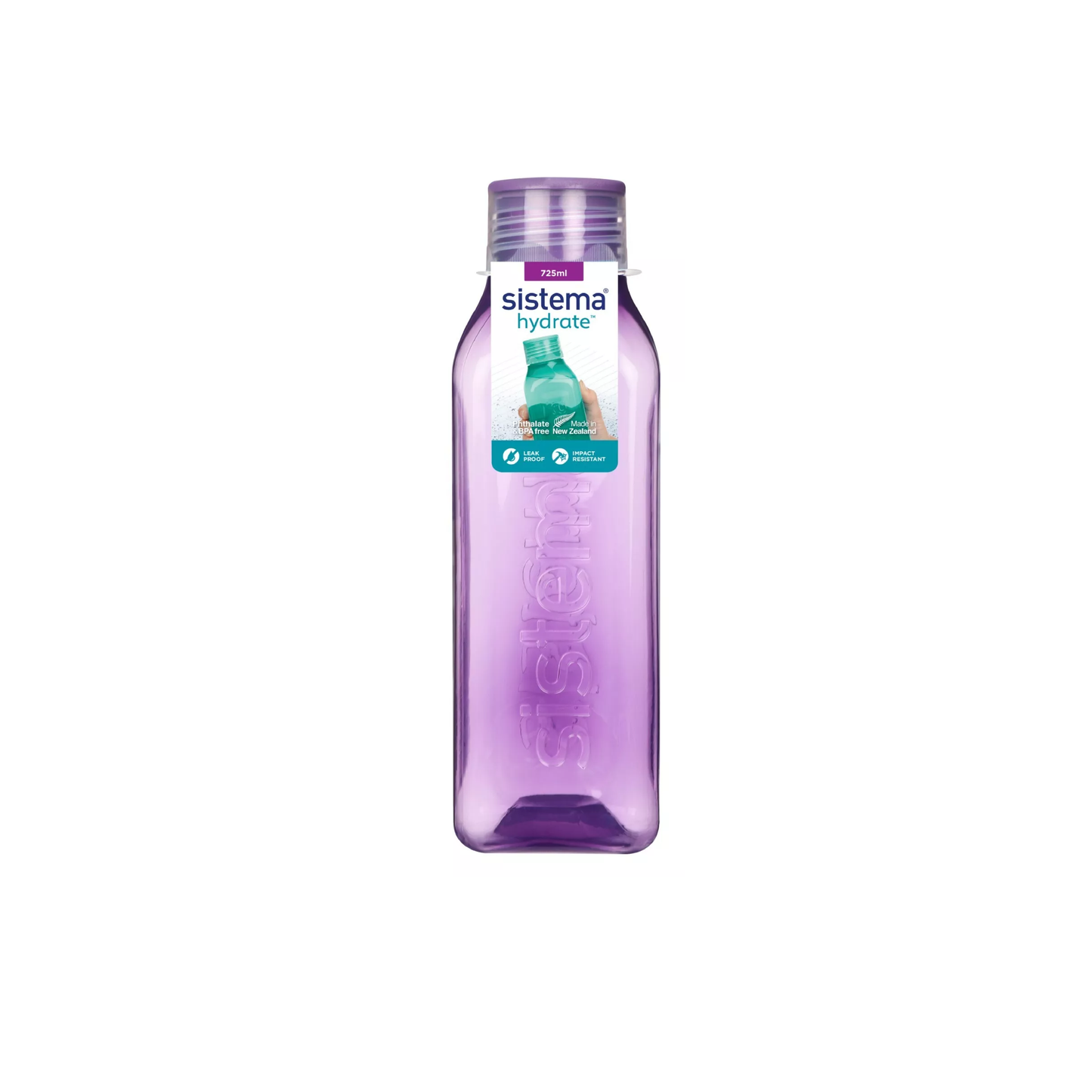 Botella Para Agua Square 725 Ml De Plástico Sistema Hydrate
