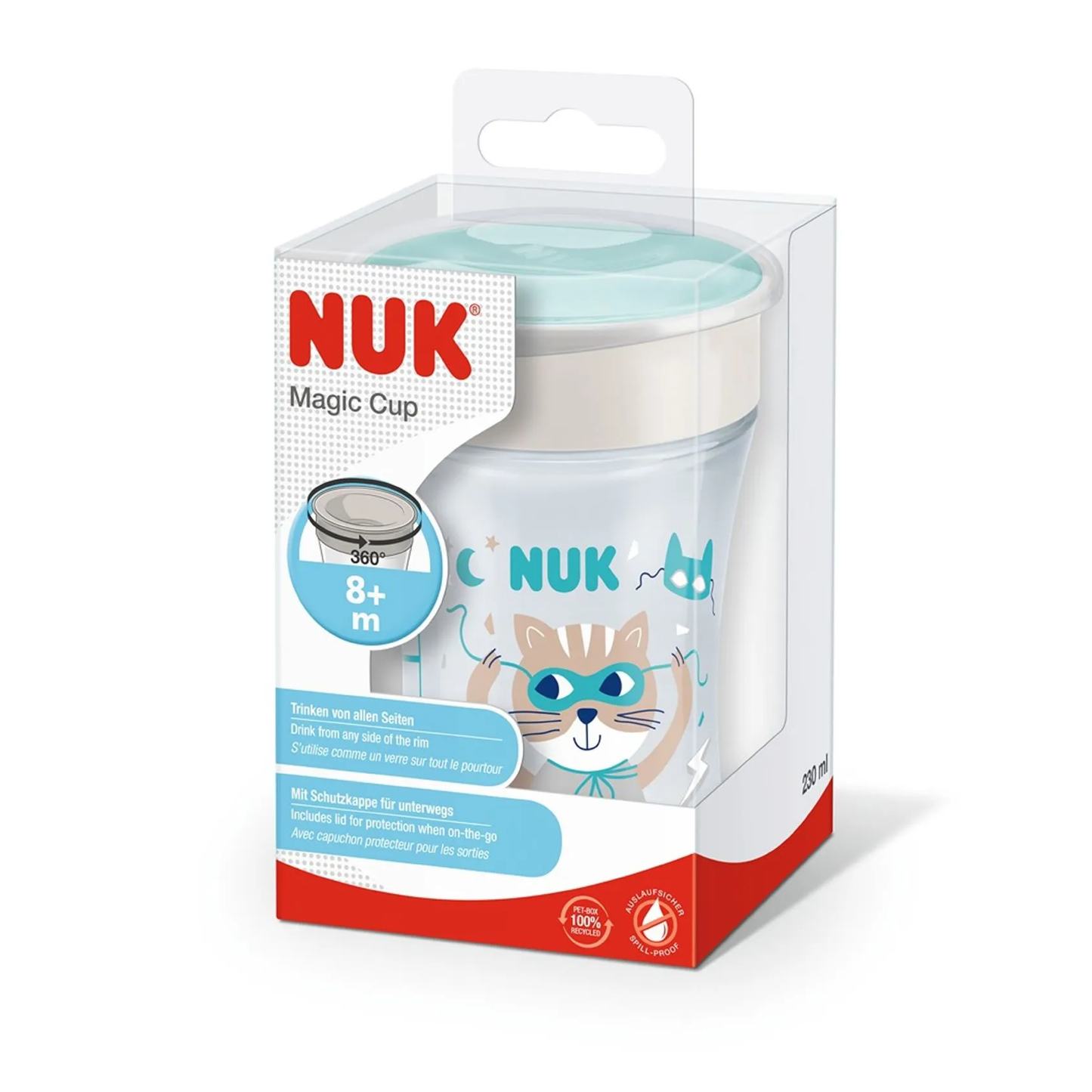 Vaso Magic Cup Gato Verde Nuk