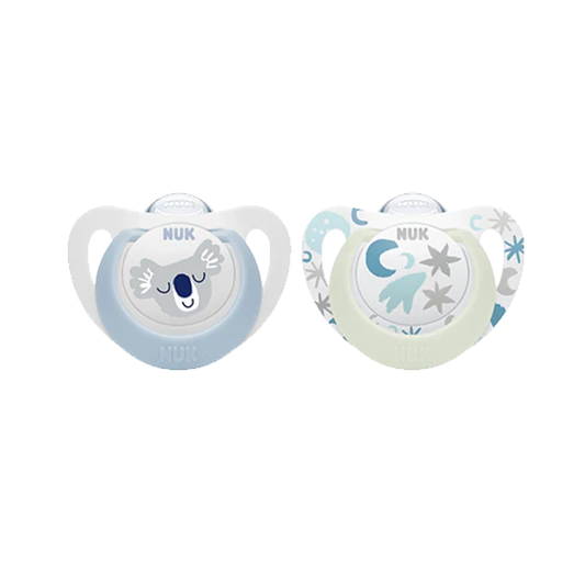 Set De 2 Chupetes Star Koala Celeste 0-6 Meses Nuk