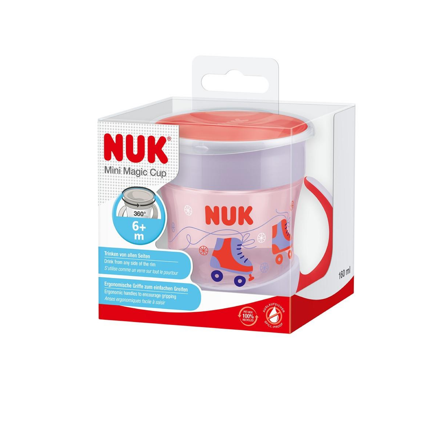 Vaso Mini Magic Cup Roller Rojo Nuk
