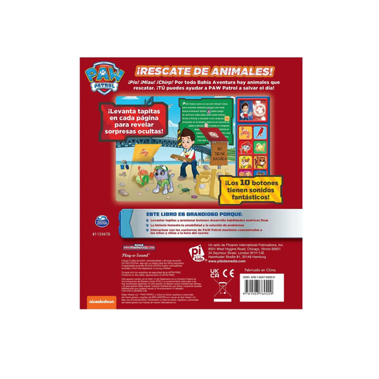 Libro Paw Patrol Rescate De Animales Dial
