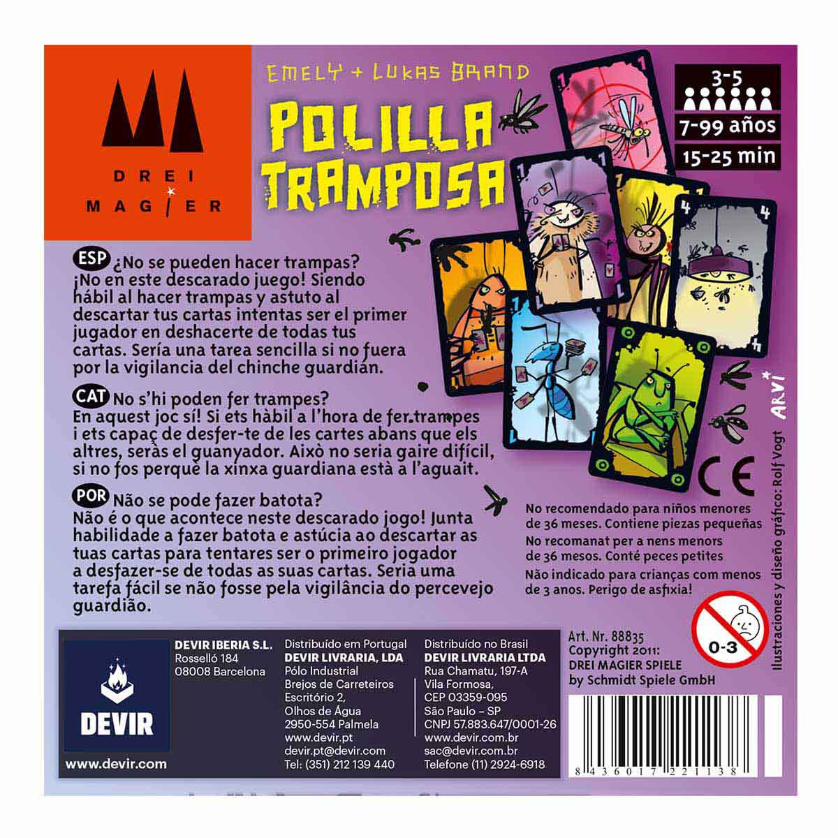 Juego De Cartas Polilla Tramposa