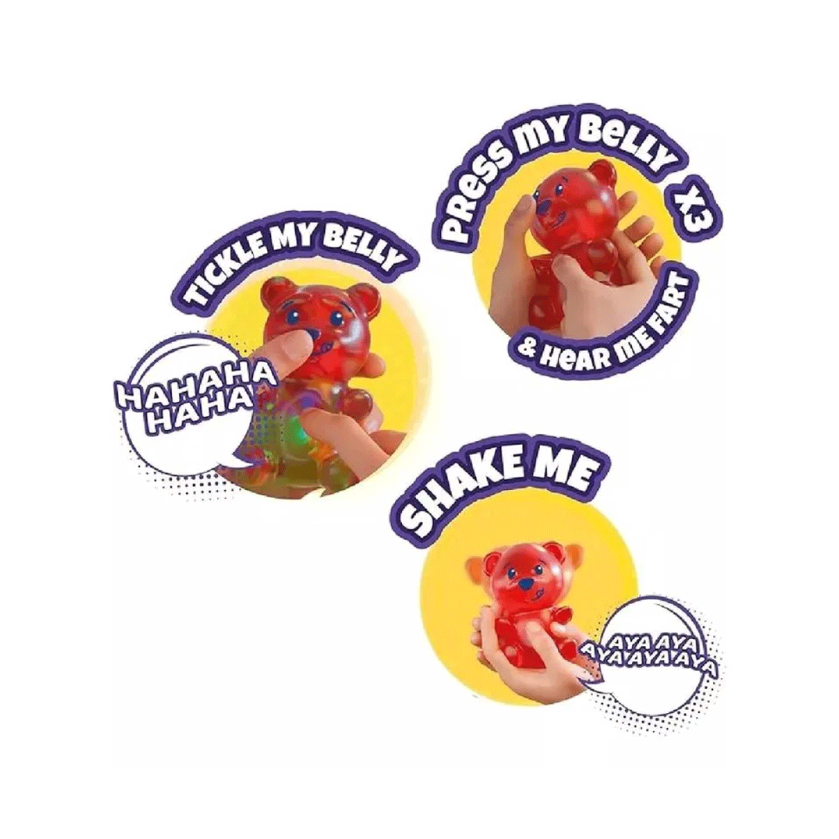 Muñeco Gummymals Oso Rojo Mascota Interactiva