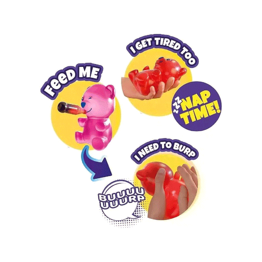 Muñeco Gummymals Oso Rojo Mascota Interactiva