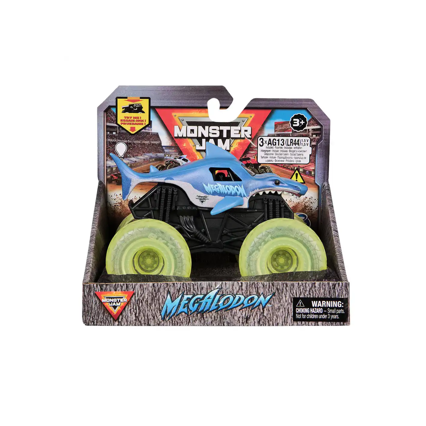 Vehículo Con Ruedas Luminosas Monster Jam Caffaro