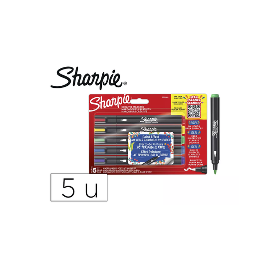 Sharpie Marcadores creativos a base de agua 5 unidades