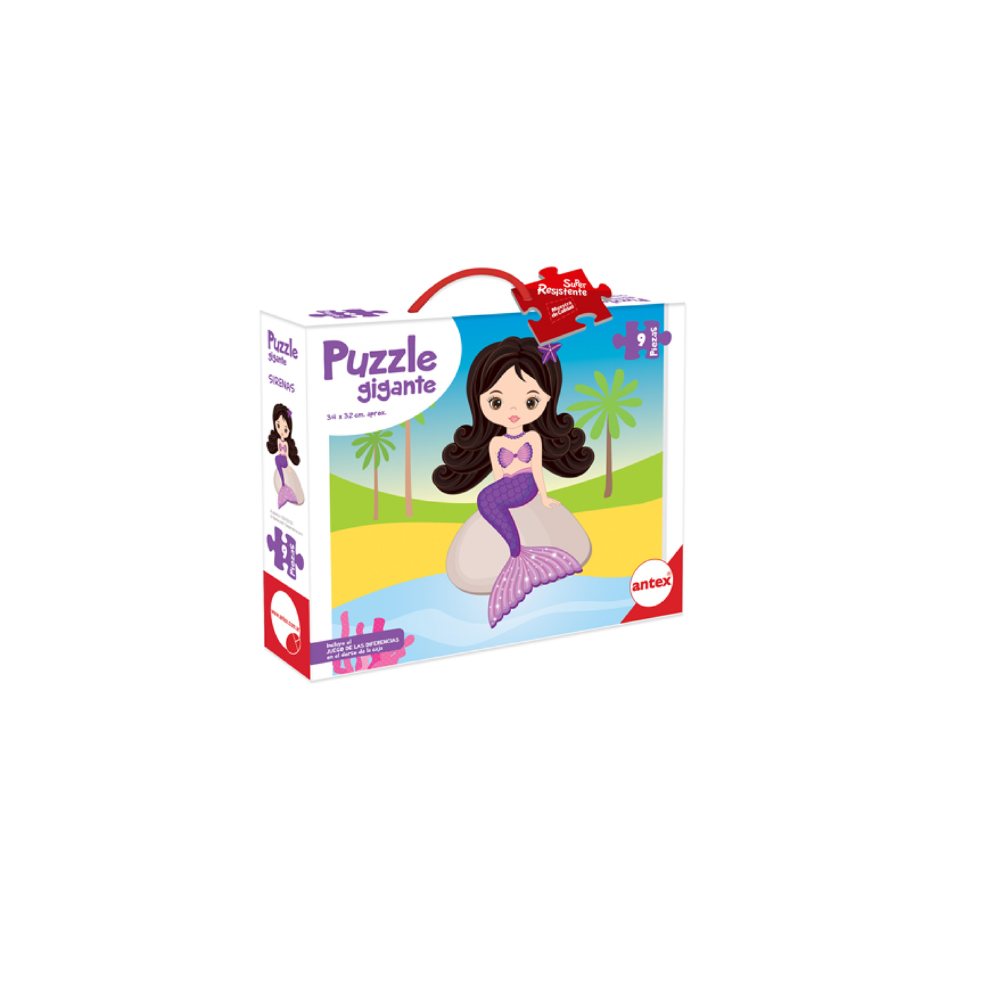 Puzzle 9 Piezas Surtido Sirena Antex