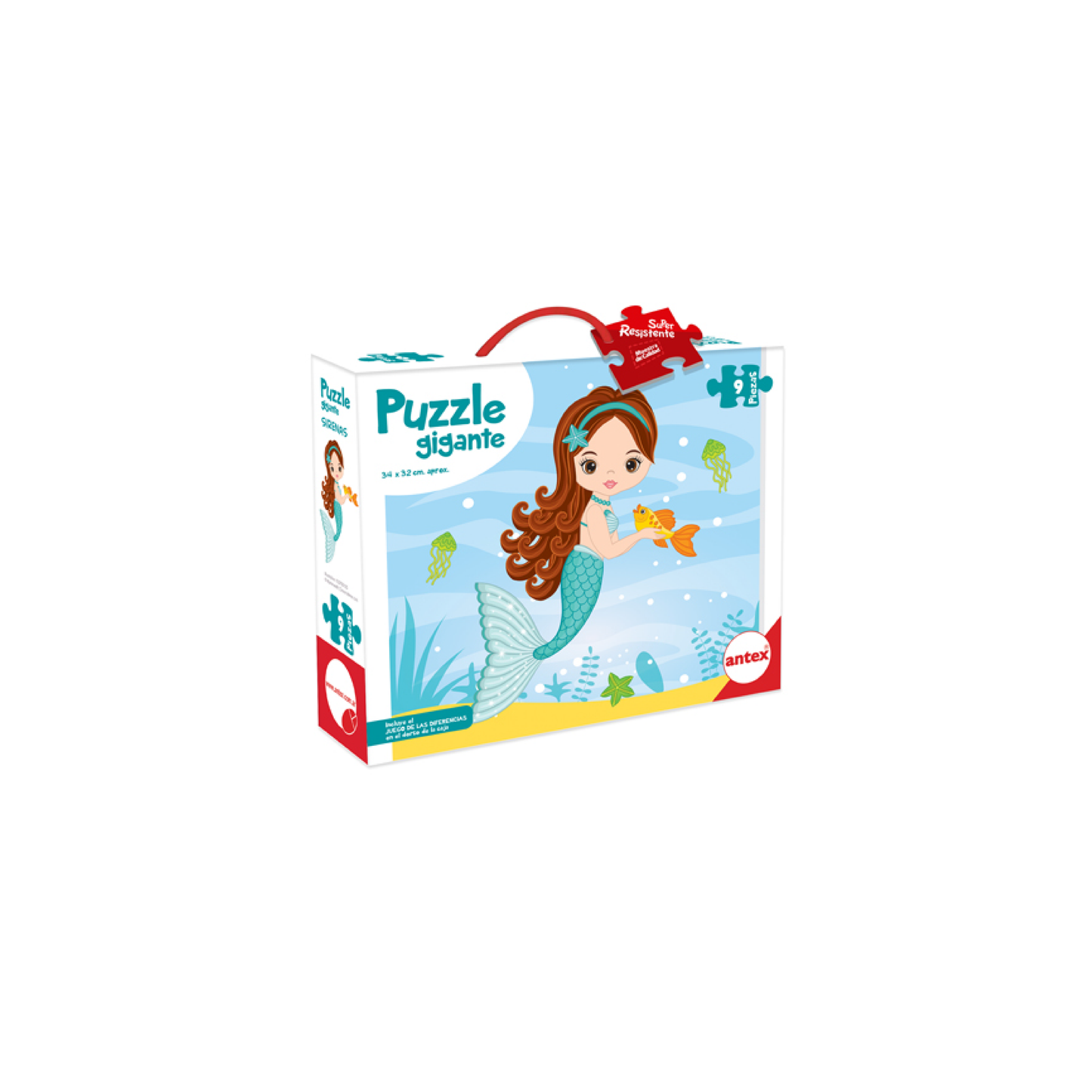 Puzzle 9 Piezas Surtido Sirena Antex