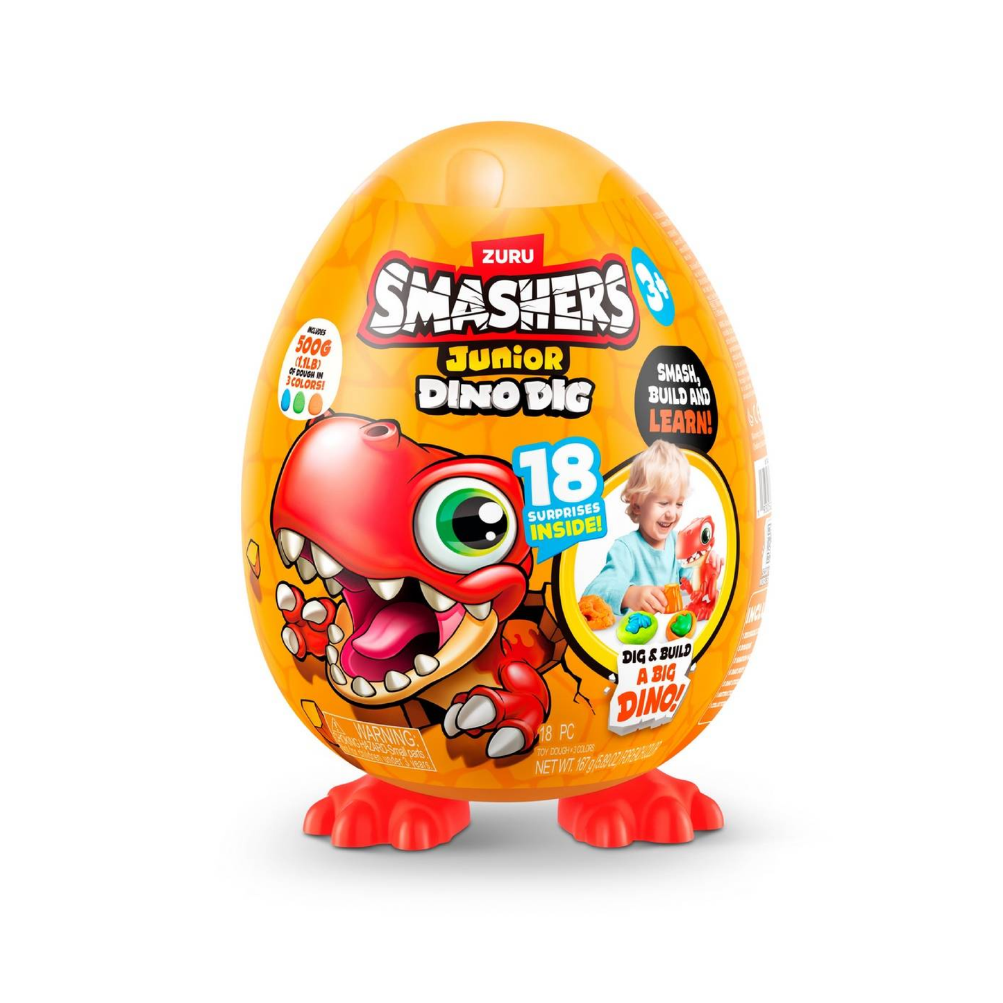 Juego De Masas Dinosaurio Large Egg Smashers Zuru