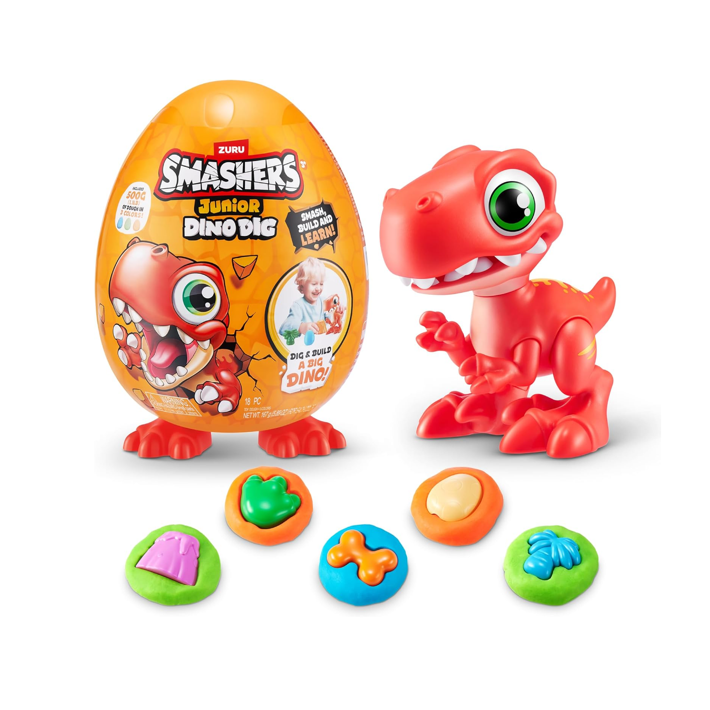 Juego De Masas Dinosaurio Large Egg Smashers Zuru