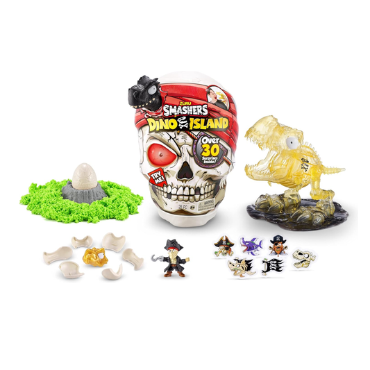 Calavera Gigante T-Rex Con Sorpresas Luz Y Sonido Smashers Zuru