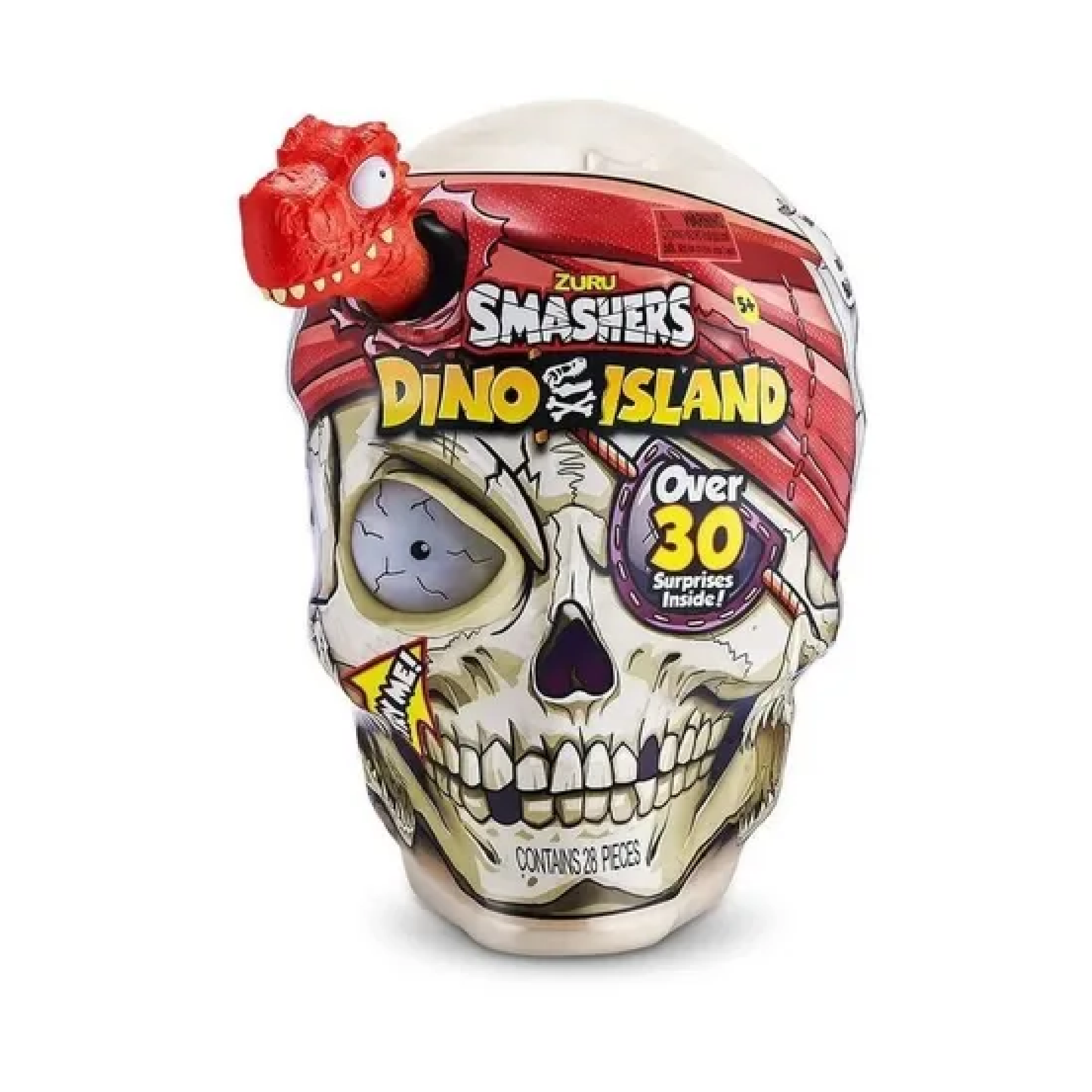 Calavera Gigante T-Rex Con Sorpresas Luz Y Sonido Smashers Zuru