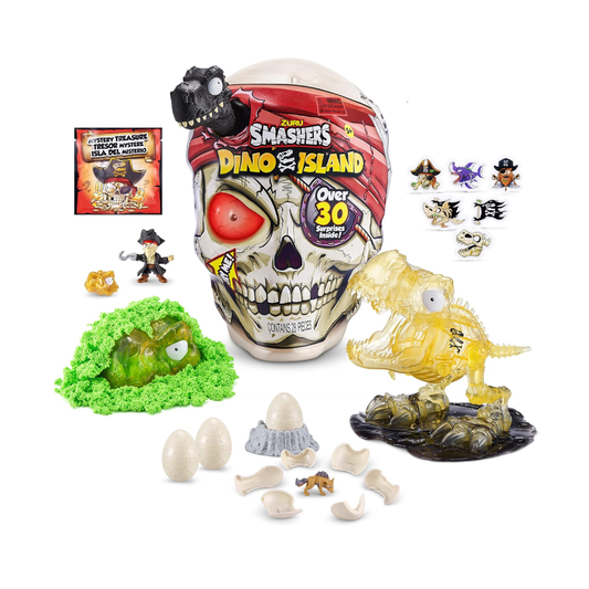 Calavera Gigante T-Rex Con Sorpresas Luz Y Sonido Smashers Zuru