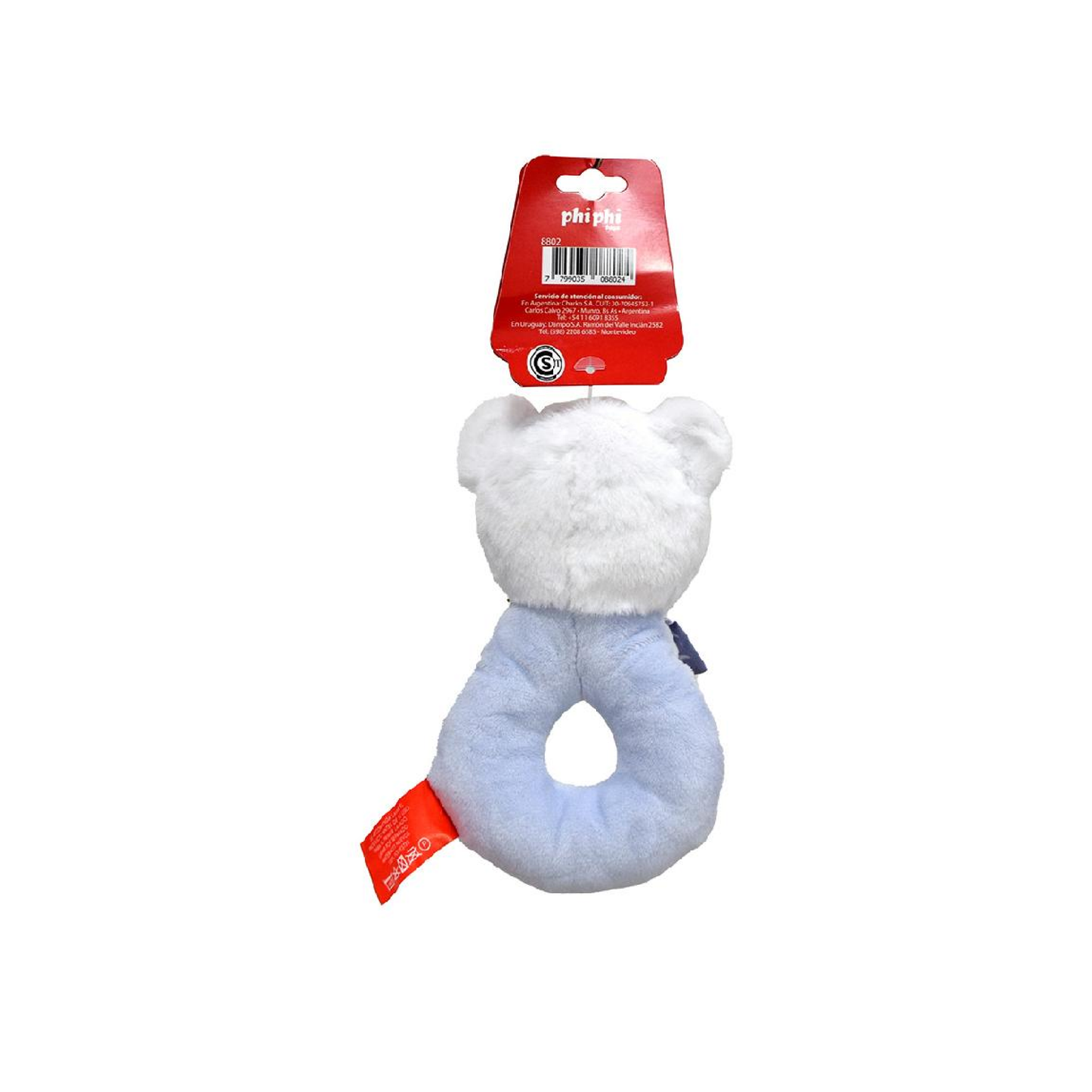 Peluche Oso Sonajero Con Agarre 15 Cm PhiPhiToys