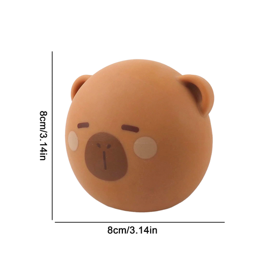 Juguete Squishy Antiestrés Capybara Redondo