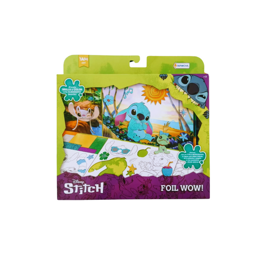 Set Para Colorear Stitch Foil Wow Tapimovil