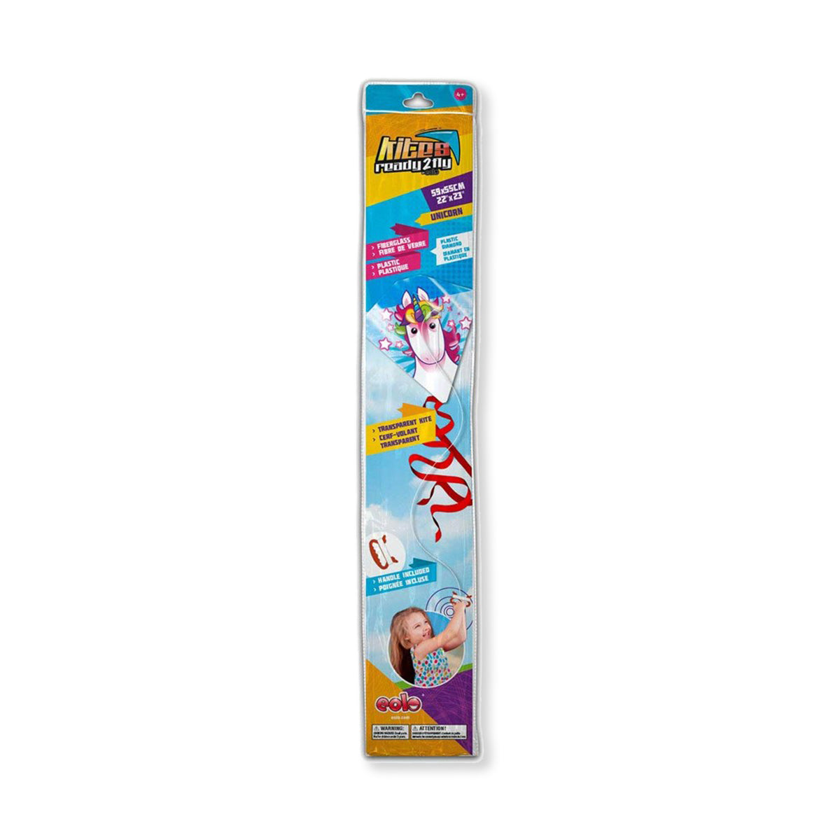 Barrilete Diamante Unicornio