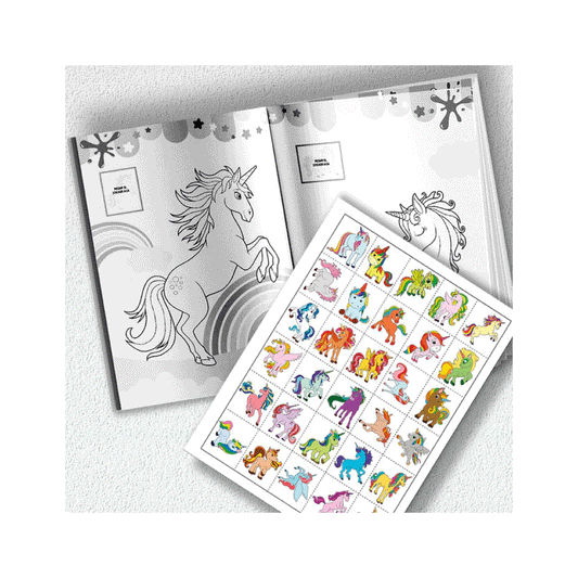 Libro Pinto Póster - Unicornios Enormes