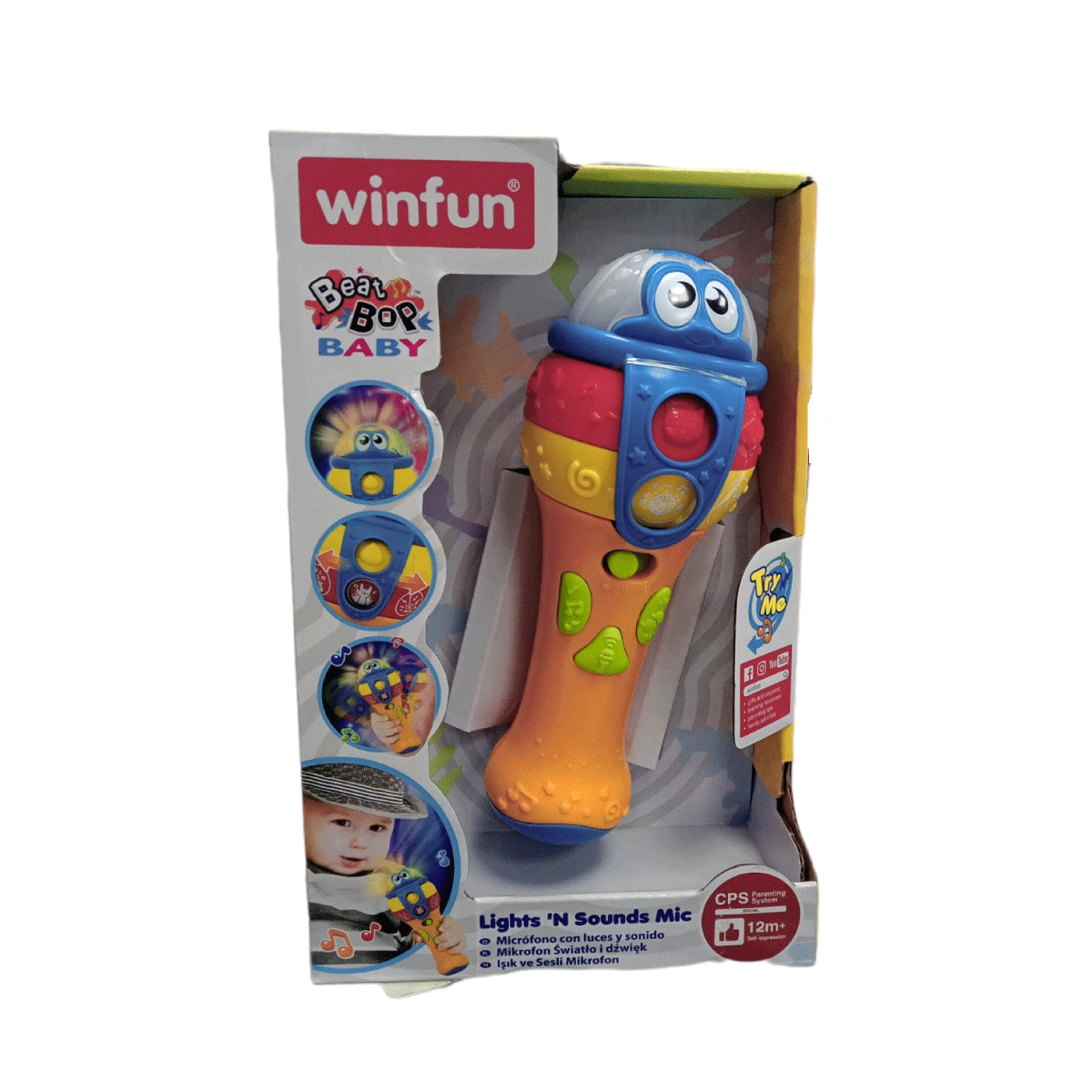 Micrófono Infantil Para Bebe Con Luz Y Sonido