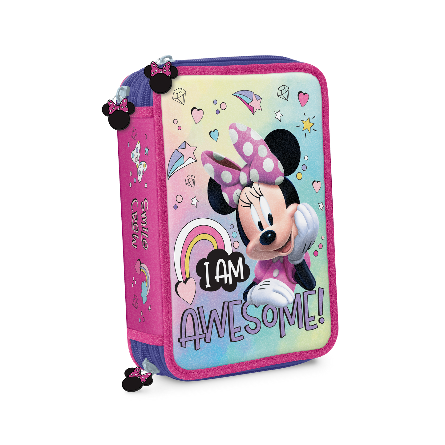 Cartuchera Minnie Mouse Tres Pisos con PVC