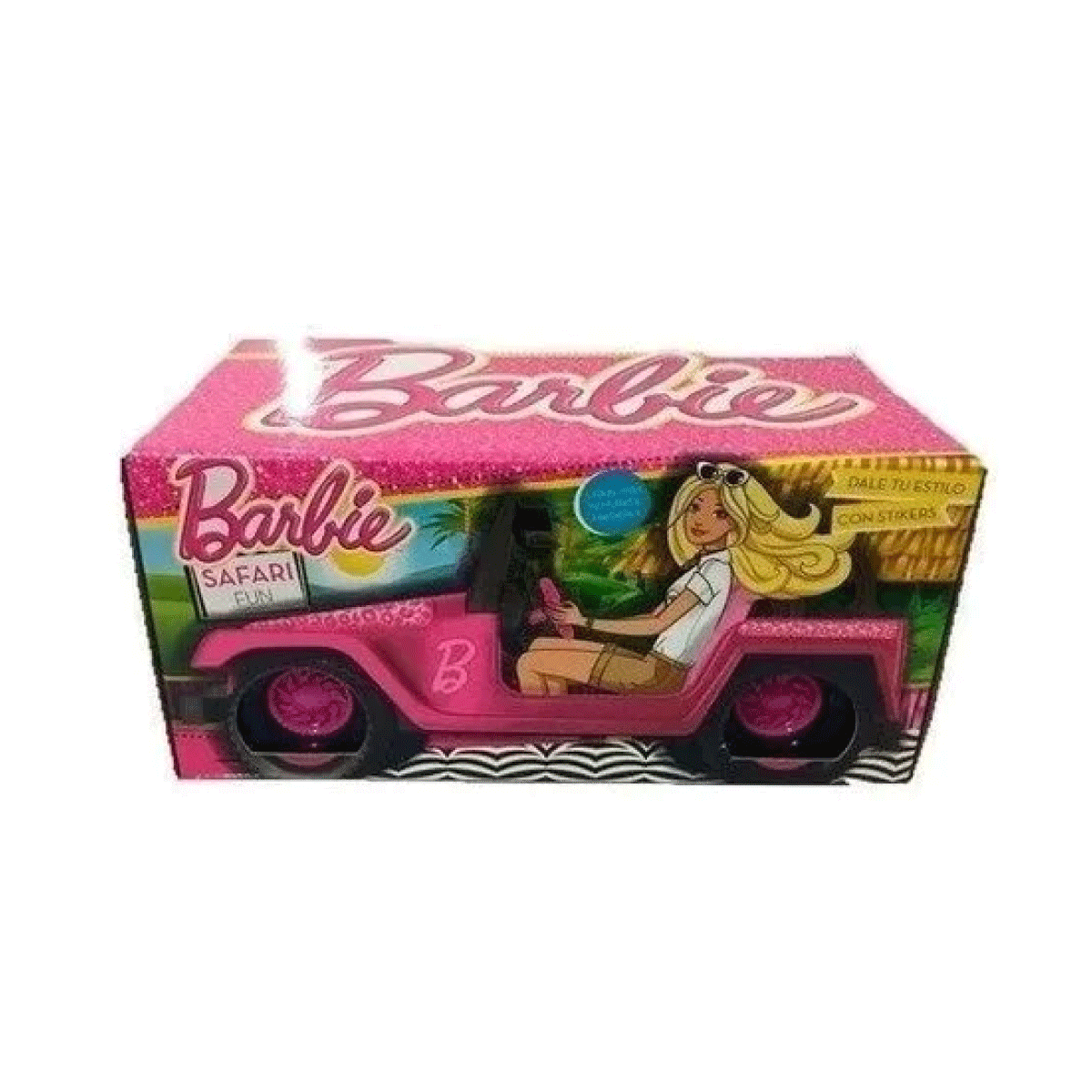 Jeep Auto Barbie Safari Fun C stickers JUGUETERIAS MONOCOCO