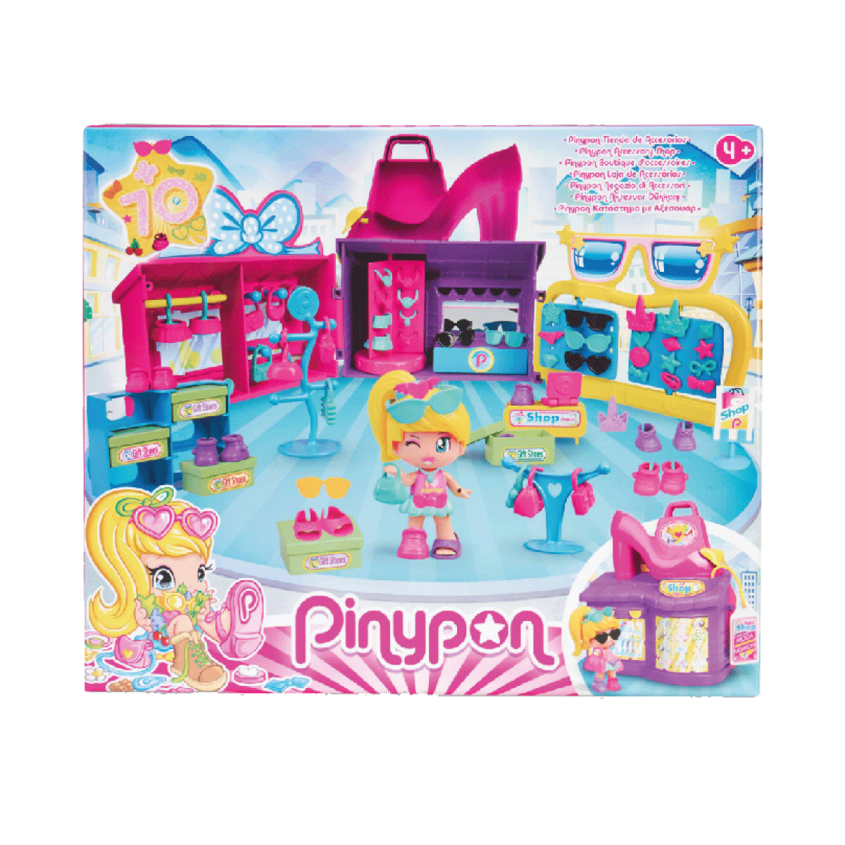 Pinypon Nypon - Playset Tienda de Accesorios con Forma de Zapato