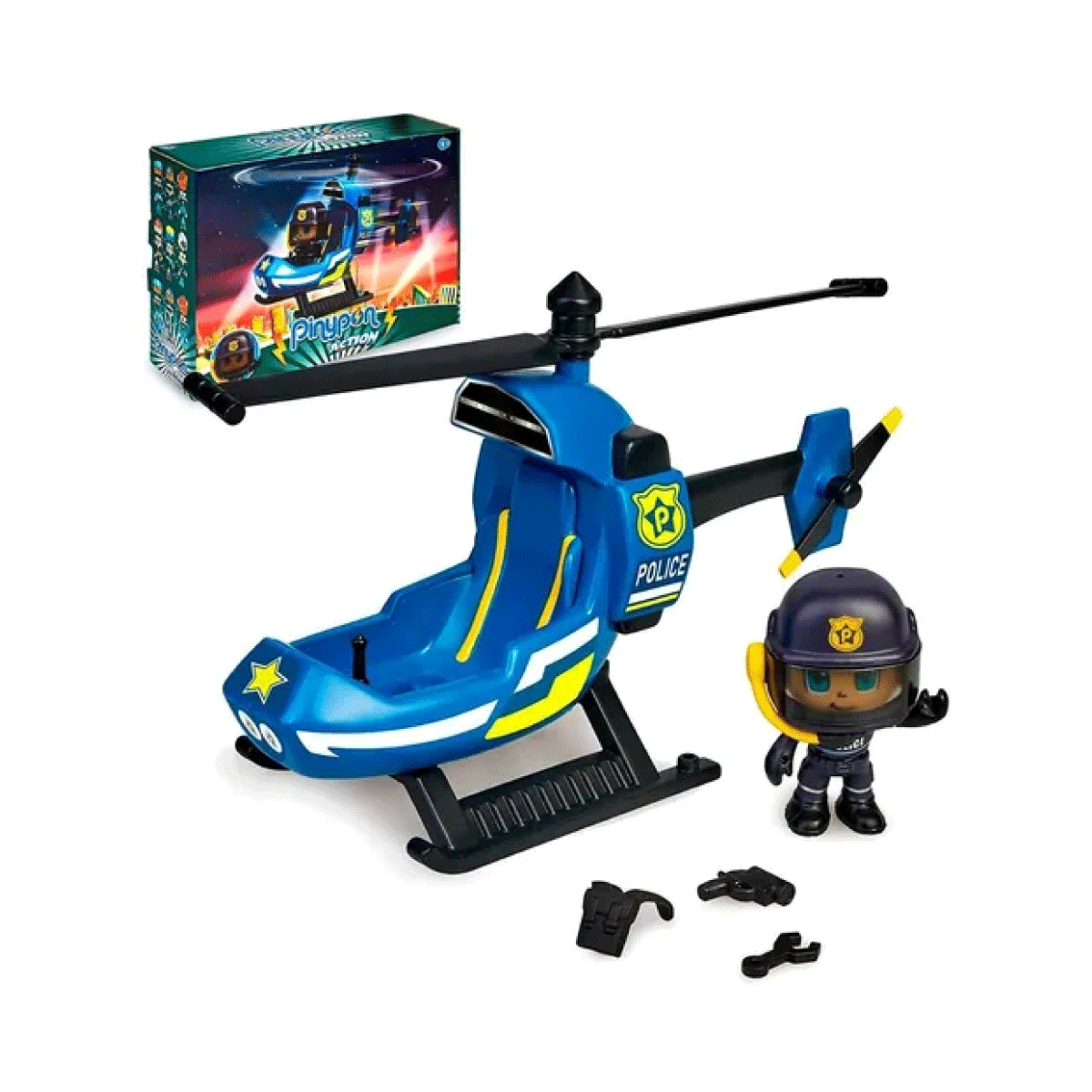 Helicóptero Policía Pinypon