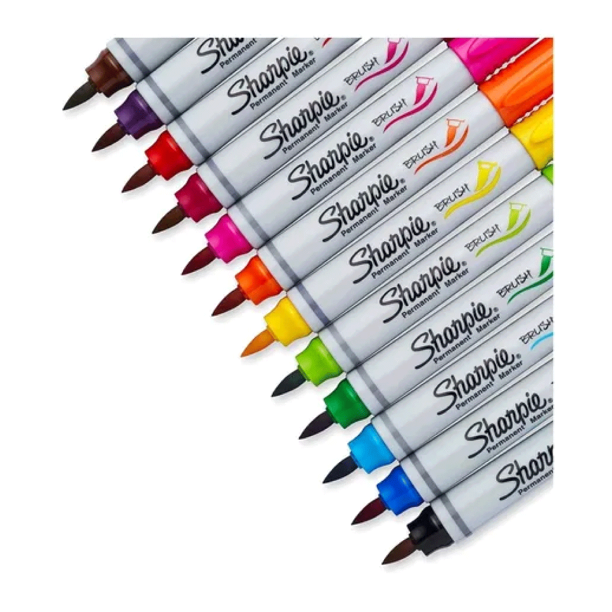 Marcadores Sharpie Punta Pincel x12