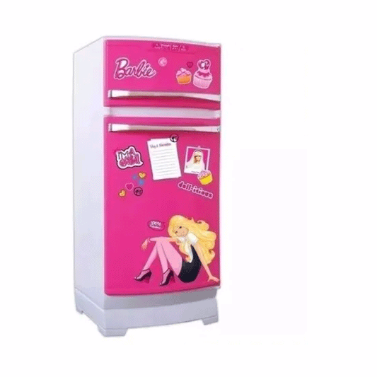 Heladera Barbie Original Con Accesorios Y Stickers