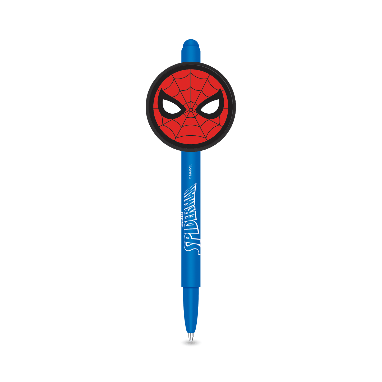 Lapicera Spiderman Squishy Pen Tinta Azul