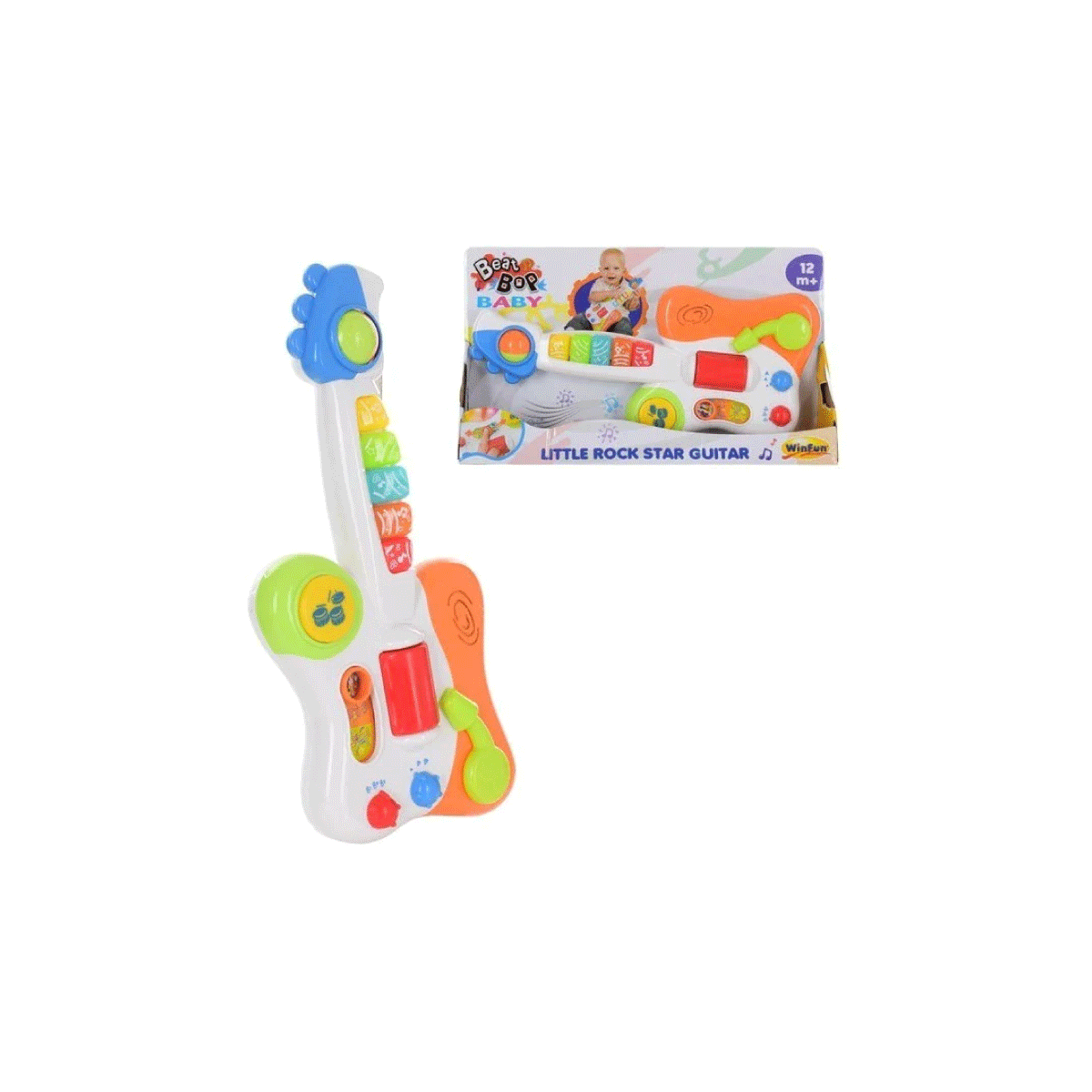 Guitarra Con Luz Y Sonido Pequeña Rock Star Winfun