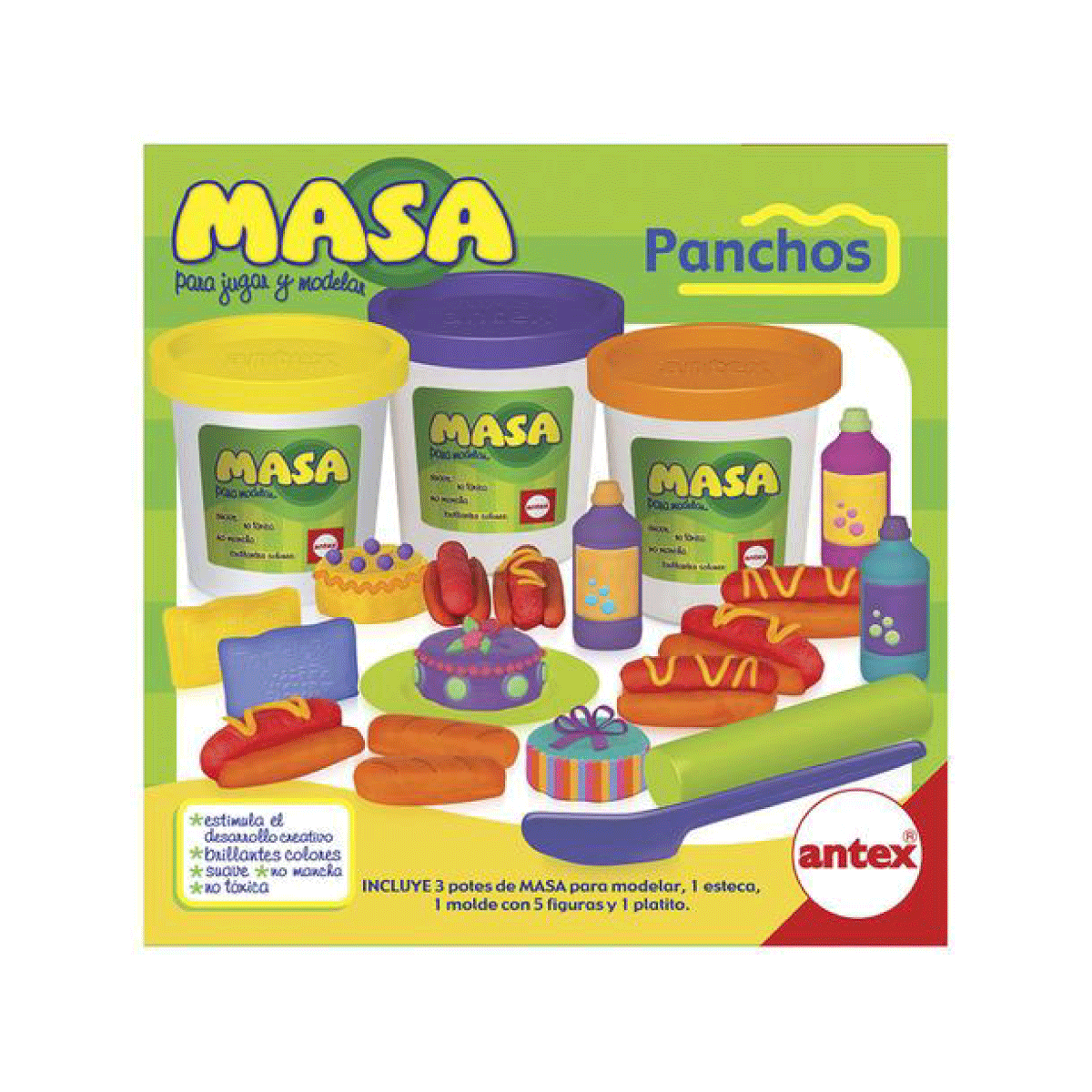Juego De Masa Set Panchos Con Moldes Antex